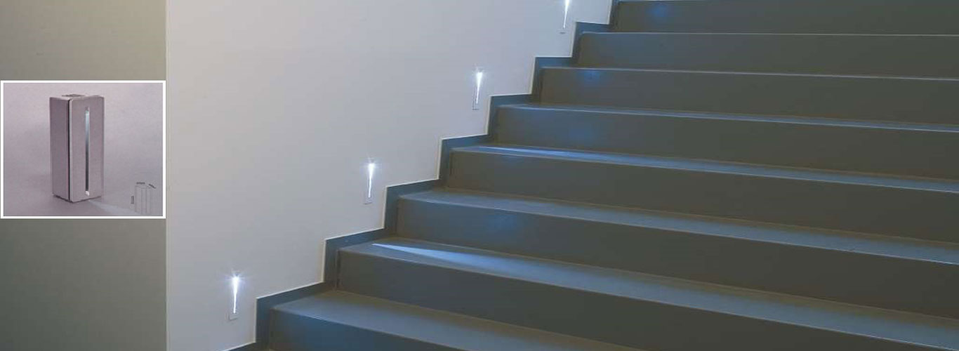 Recessed Wall Lights Stair Foot Illumax Roshan Rakhe India - Stair Recessed Wall Lights